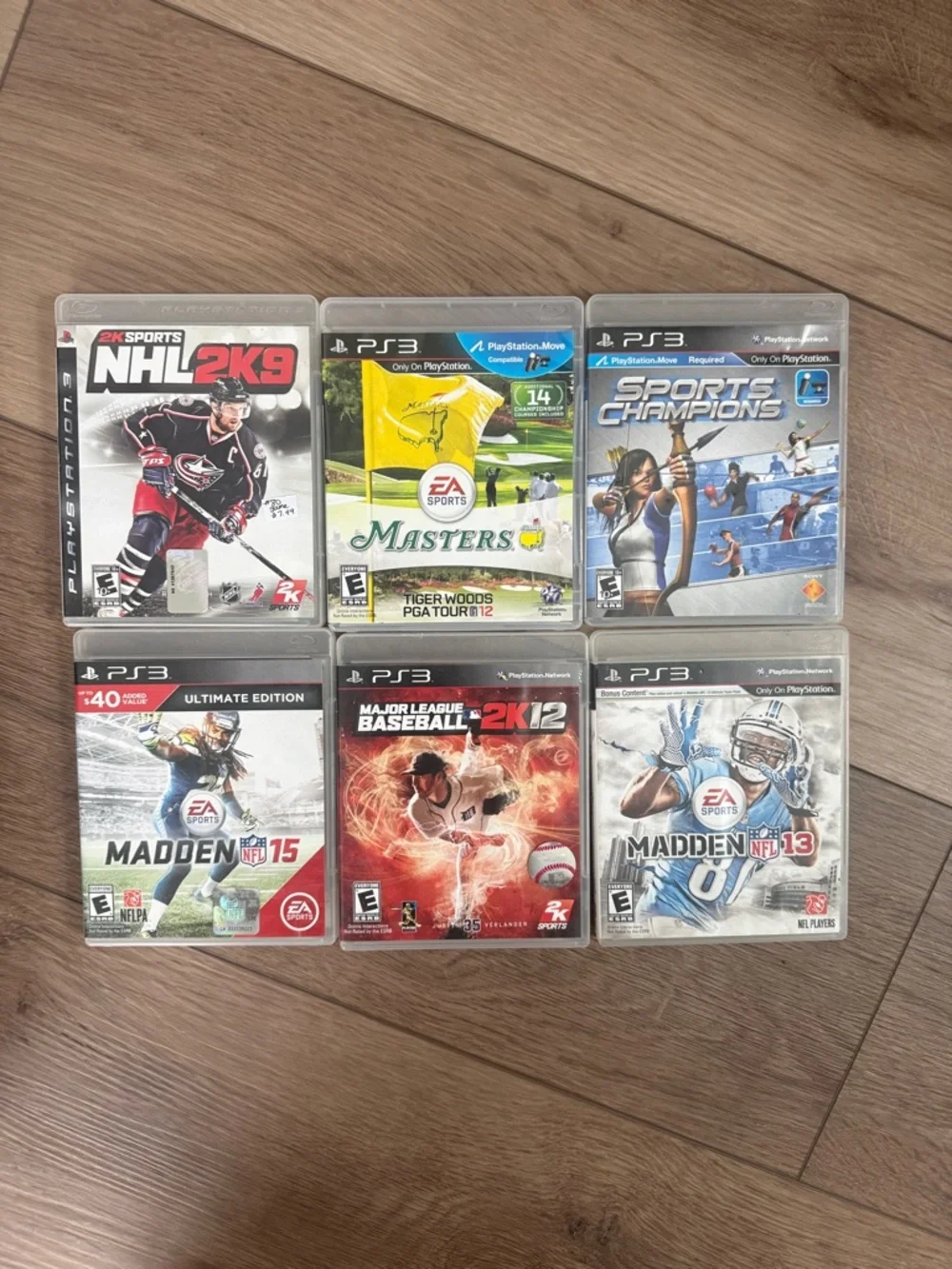 EA Sports PS3 Game Bundle - Black/White Cases (6 Titles)
